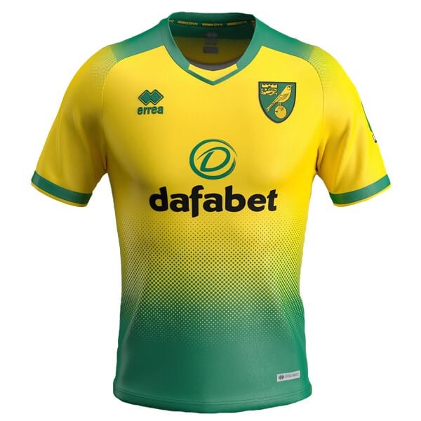 Thailand Trikot Norwich City errea Heim 2019-20 Grün Fussballtrikots Günstig